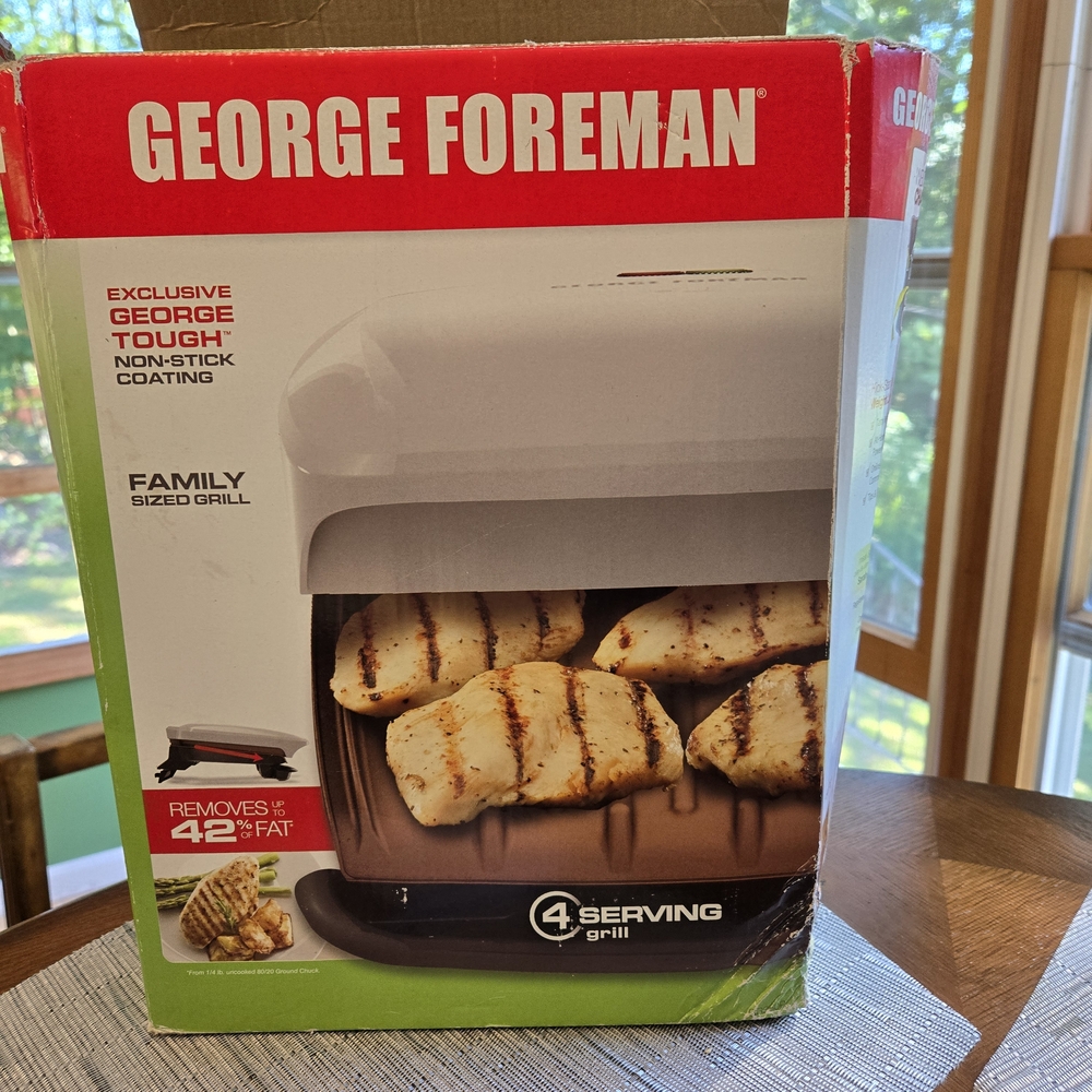 George Foreman 4-Serving Grill - White